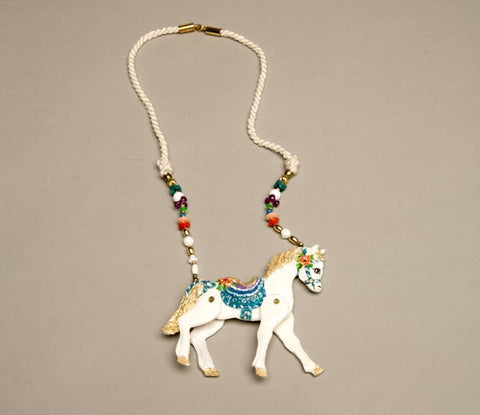 Dorian Designs Necklace Horse Pendant Vintage Jewelry