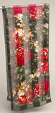 Elaine Gold Floral Vintage Scarf Red Black Accessory