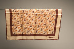 Vintage Avon Scarf in Warm Earth Tones, Made in Japan