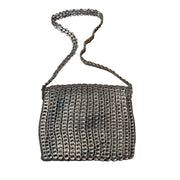 Neide Ambrósio for luxboheme Handmade Recycled Pop tabs messenger bag Sustainable