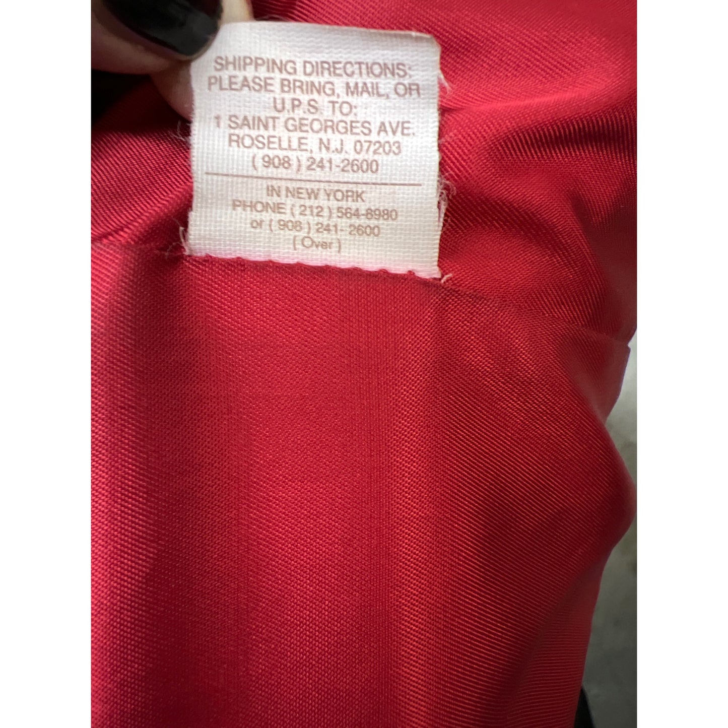 Bruno Ricci Leather Oversized Coat Red Full Jacket