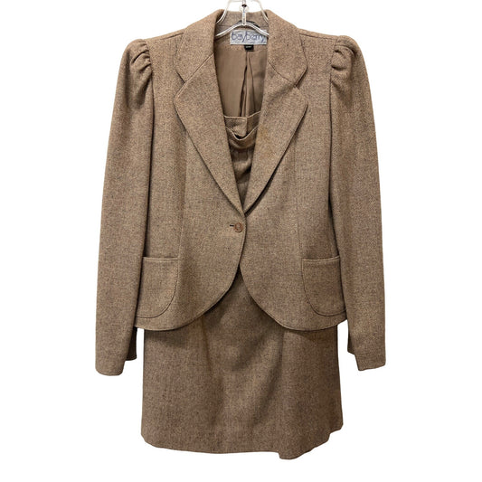 Vintage Bayberry Two-piece set Wool Skirt Jacket Suit Wool