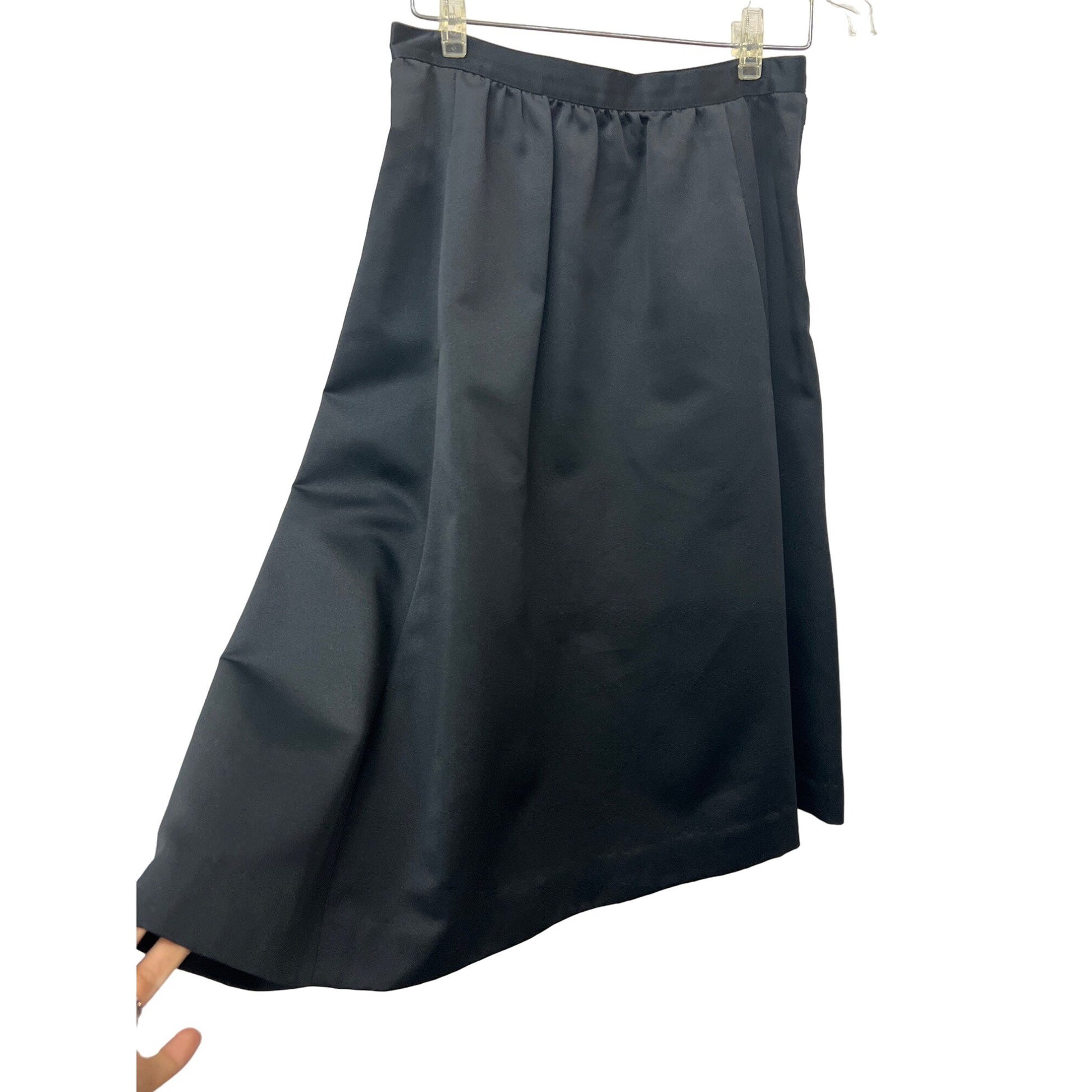 Vintage Nipon Boutique Two-piece Skirt Jacket Set Black Setin Suit