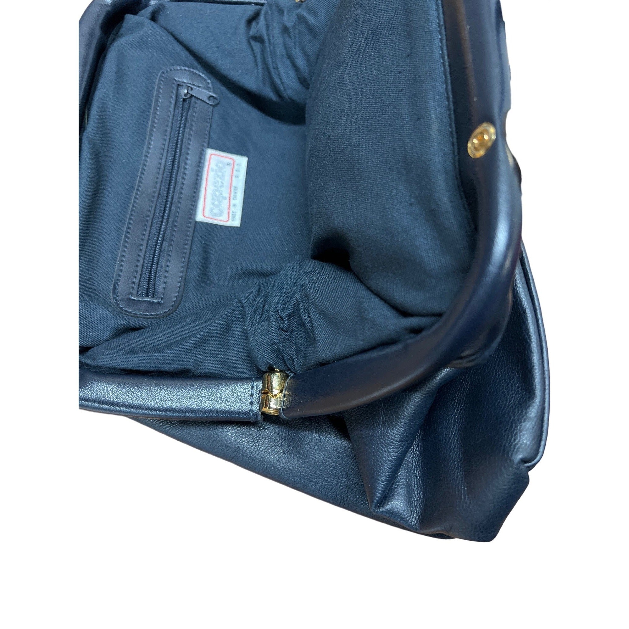 Vintage Capezio Handbag Navy Blue Purse Shoulder Bag – Talkingfashionnet