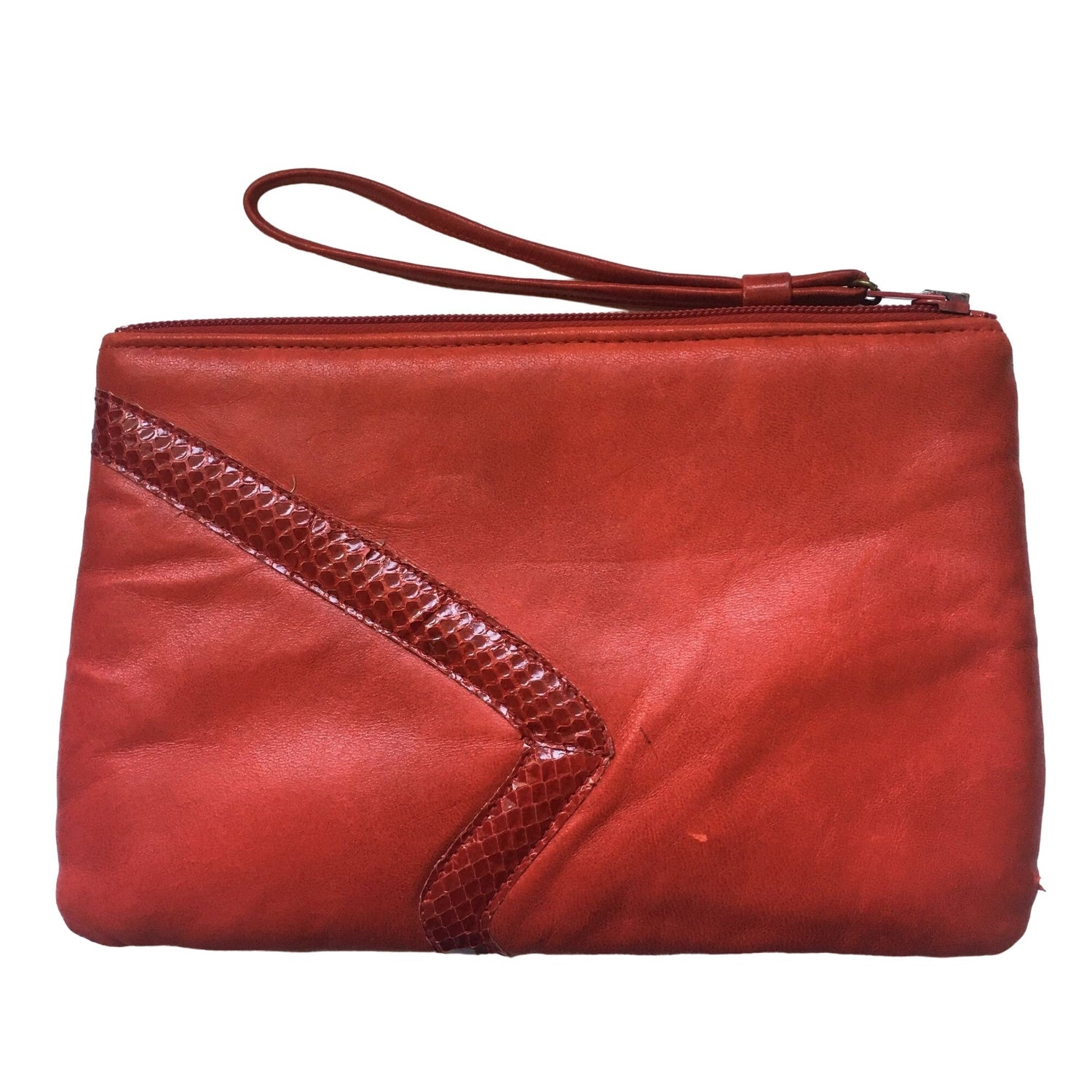 Vintage Ruth Saltz Leather Bag Snake Handbag Accessory