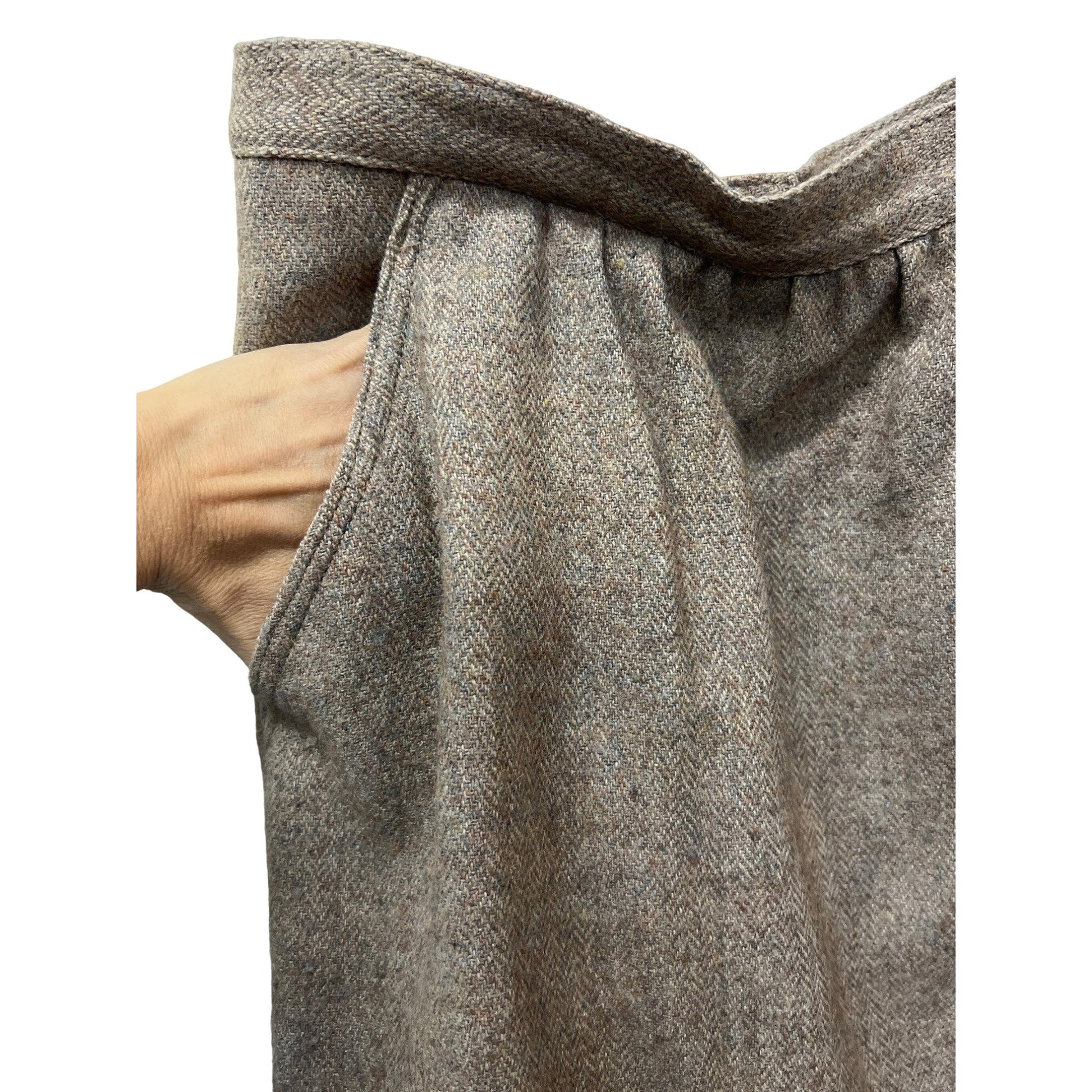 Vintage Bayberry Two-piece set Wool Skirt Jacket Suit Wool