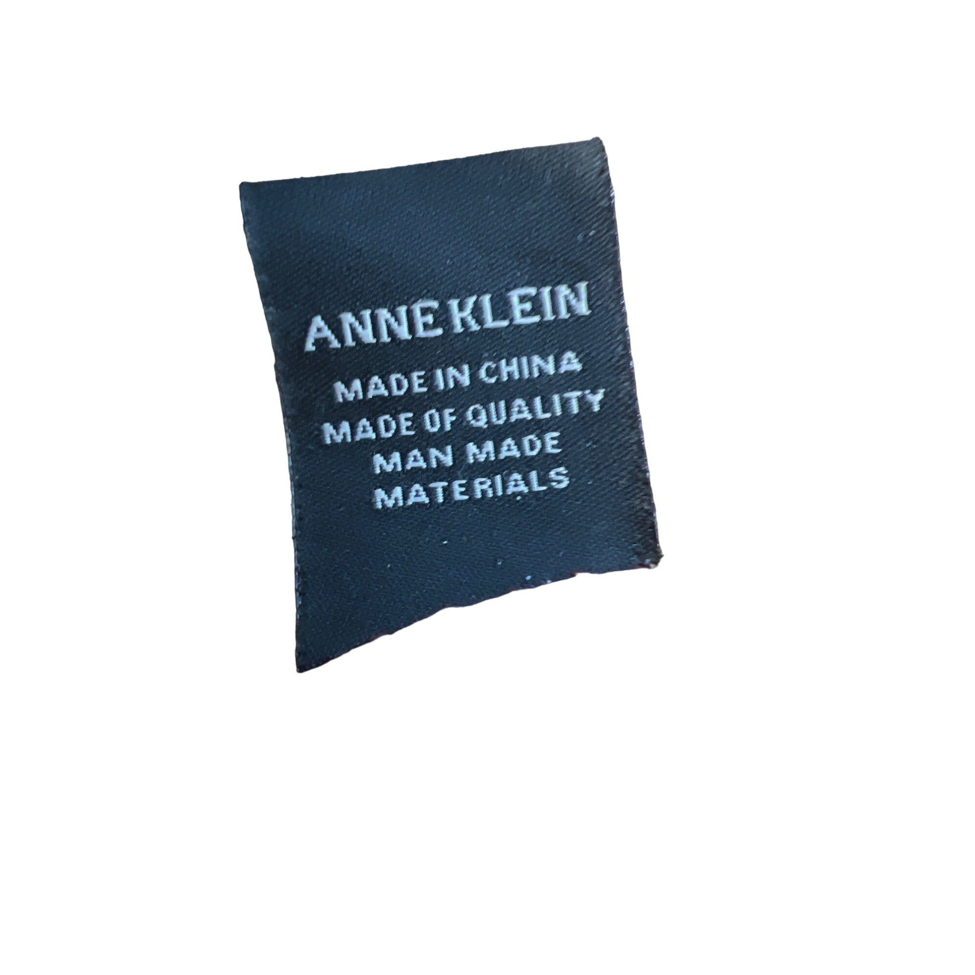 Vintage Anne Klein Crossbody Bag Black Faux Leather Handbag