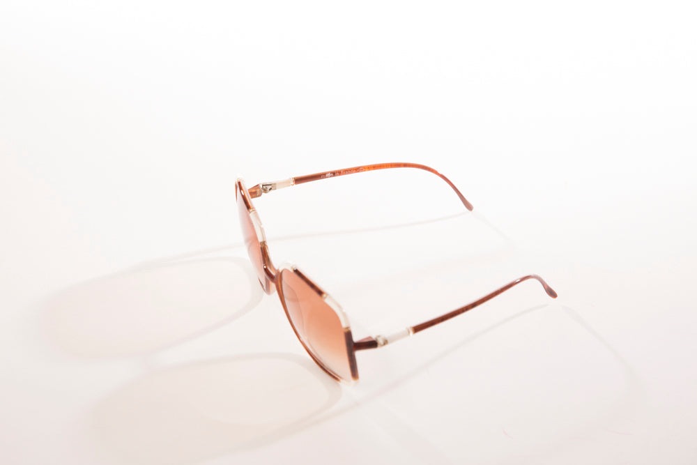 Large Vintage Sunglasses 70s Eyewear Made in France Retro Shades
