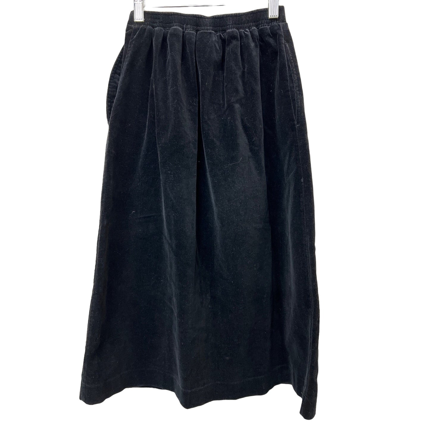 Vintage Pair Ups Womenswear Black Velvet MIdi Skirt 6