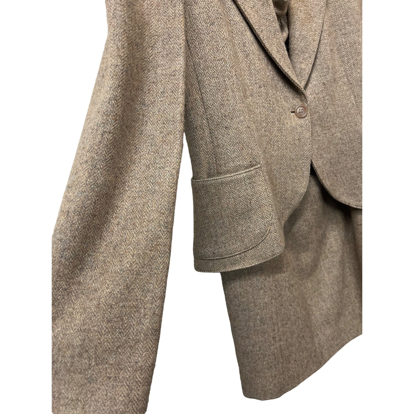 Vintage Bayberry Two-piece set Wool Skirt Jacket Suit Wool
