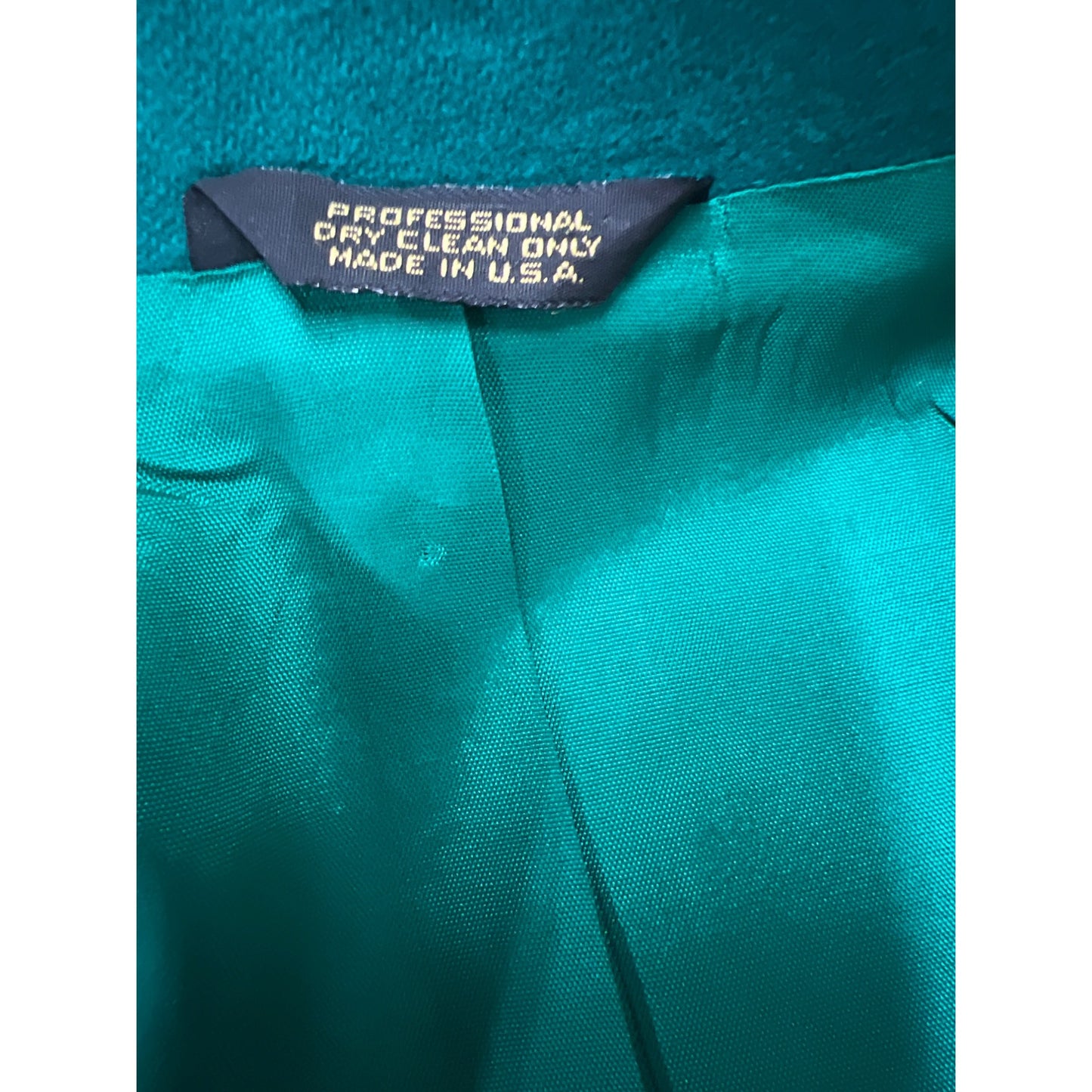 Vintage Andre Barreau New York Green Suit Two-piece Set Skirt Blazer Jacket