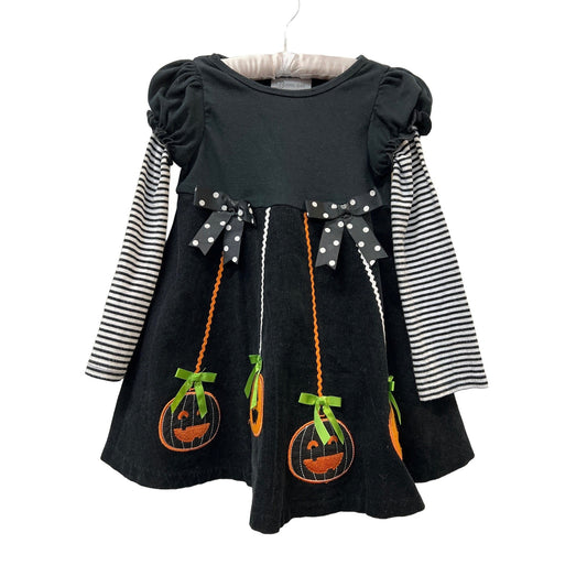 Bonnie Jean Pumpkin Dress Fall Halloween 5 Girl Black Orange