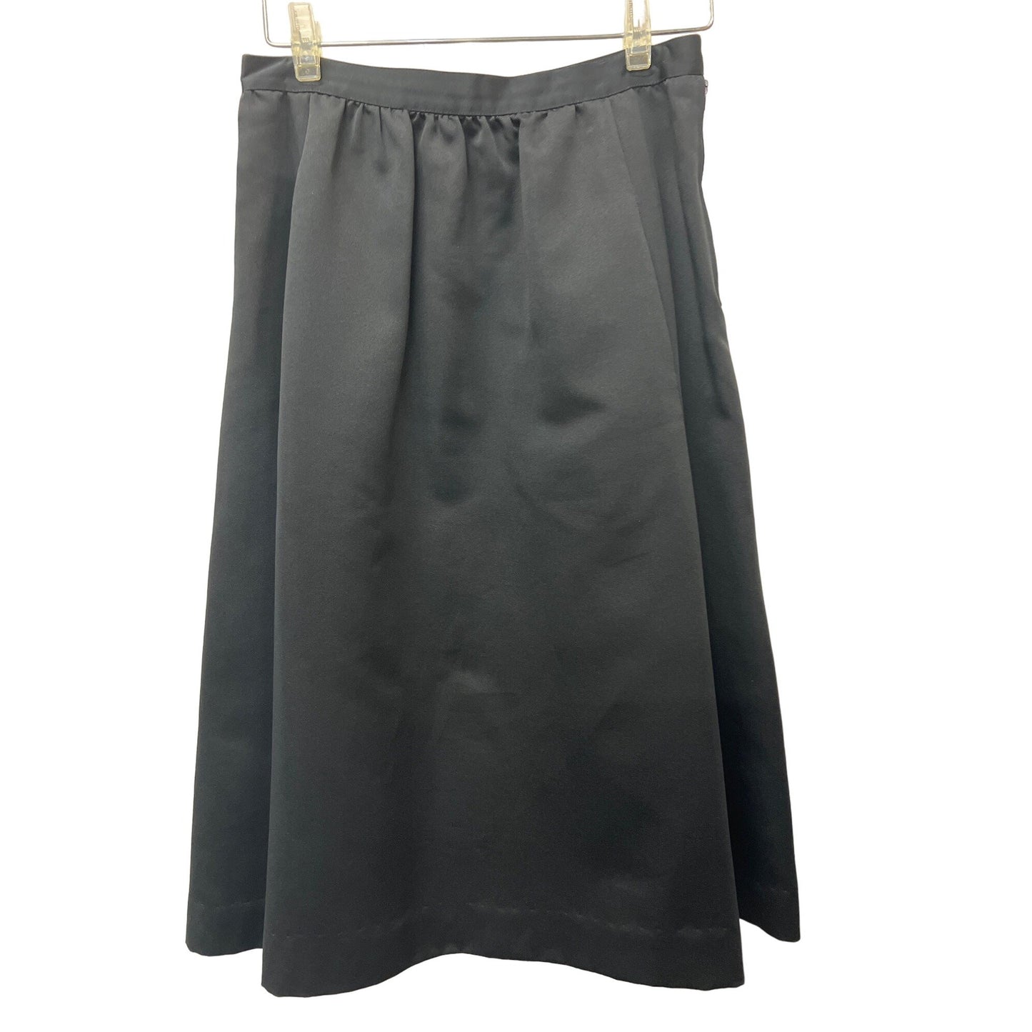 Vintage Nipon Boutique Two-piece Skirt Jacket Set Black Setin Suit