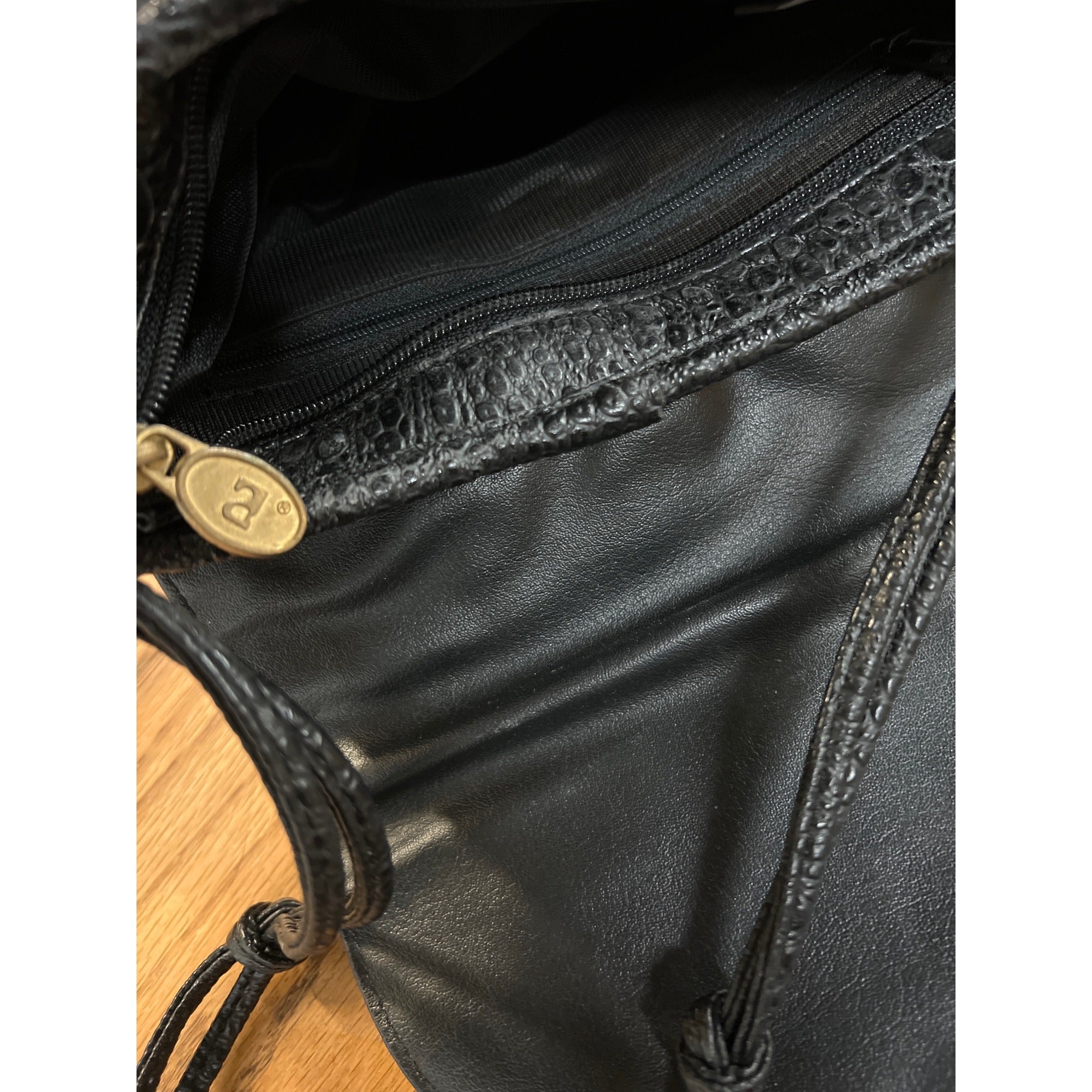 NAS Vintage Handbag Metallic Silver Gold Black Crossbody Bag Iconic 80s Style