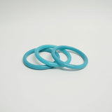 Turquoise Blue Bangle Set Vintage Plastic Jewelry