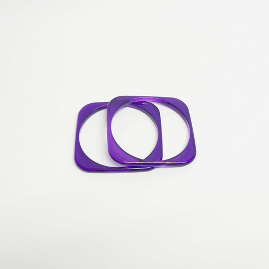 Duo Set of Bangles Bracelet Vintage Plastic Jewelry