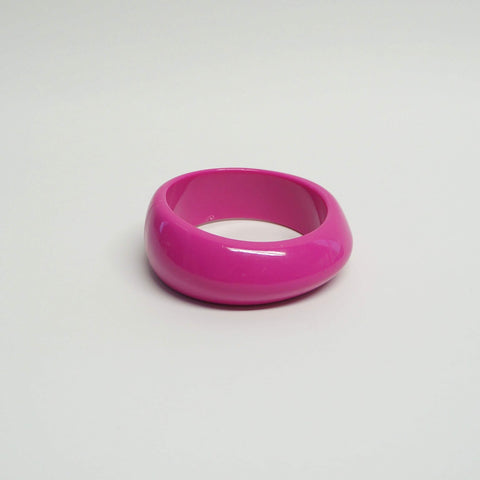 Pink Bangle Bracelet Vintage Plastic Jewelry