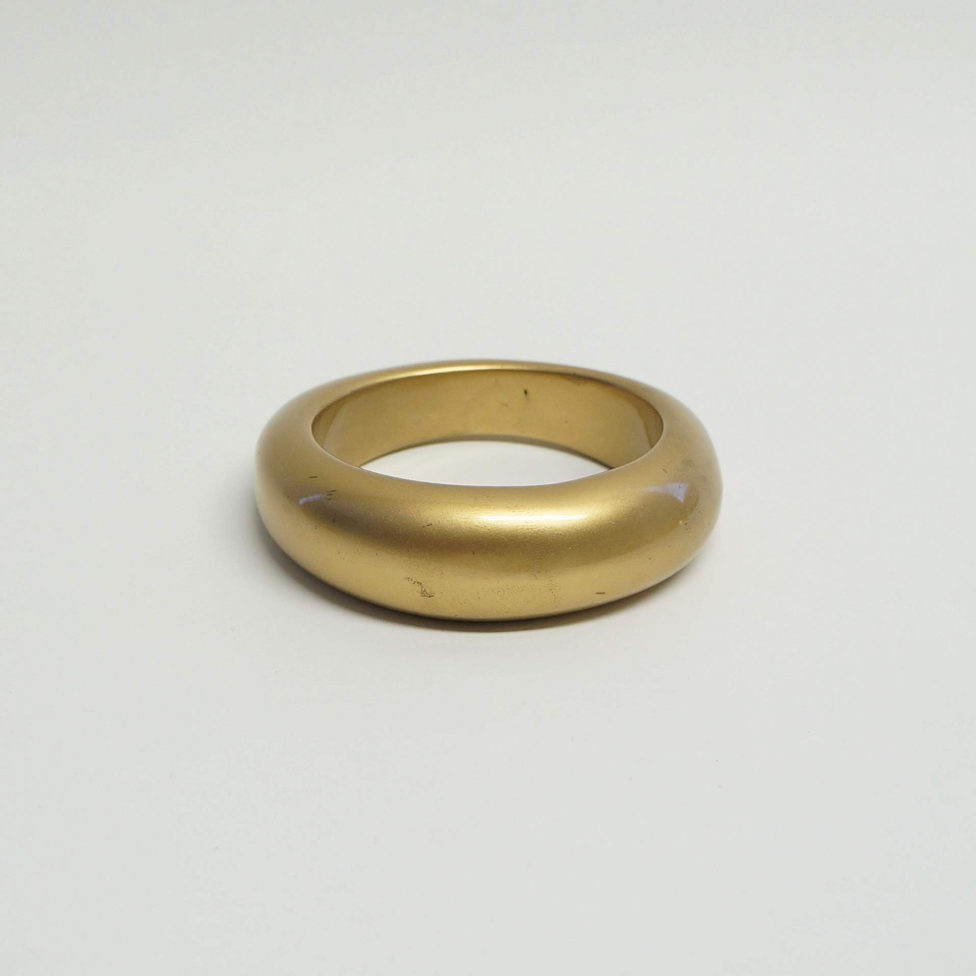 Golden Bangle Set of 2 Bracelets Vintage Jewelry