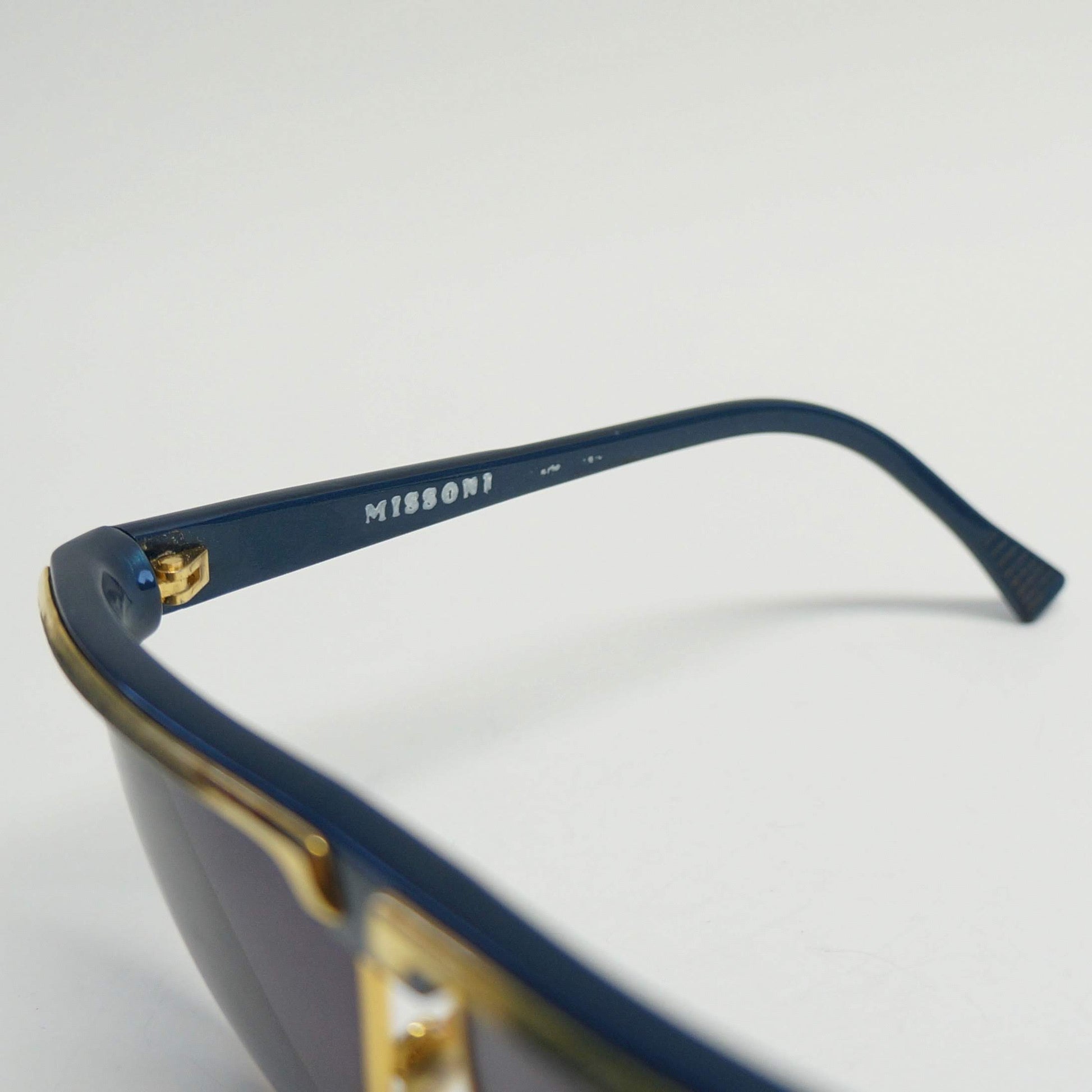 Missoni Blue Sunglasses Vintage Eyewear Accessory