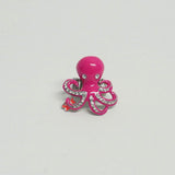 Steampunk Pink Octopus Figural Ring Contemporary Jewelry