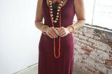 Cowrie Shells with Seeds Necklace Handcrafted Costume Jewelry