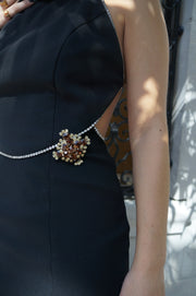 Delizza Elster Juliana Rhinestones Brooch Vintage Costume Jewelry