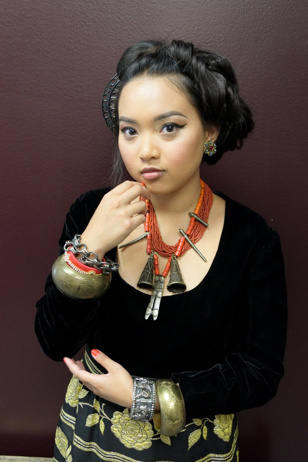 VINTAGE NAGA JEWELRY ARTISAN NECKLACE