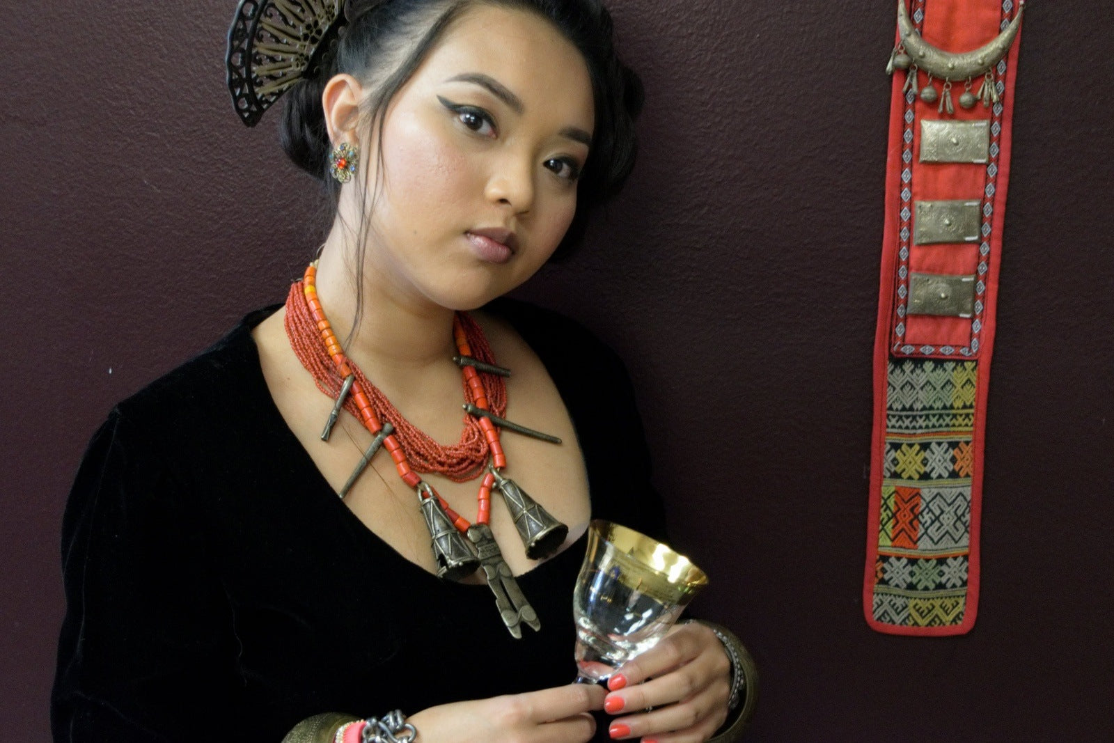 VINTAGE NAGA JEWELRY ARTISAN NECKLACE