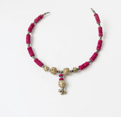 Ethnic Choker Necklace Handmade Vintage Jewelry