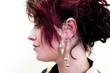 Translucent Crystals Chandelier Single Earrings Vintage Jewelry