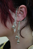 Translucent Crystals Chandelier Single Earrings Vintage Jewelry