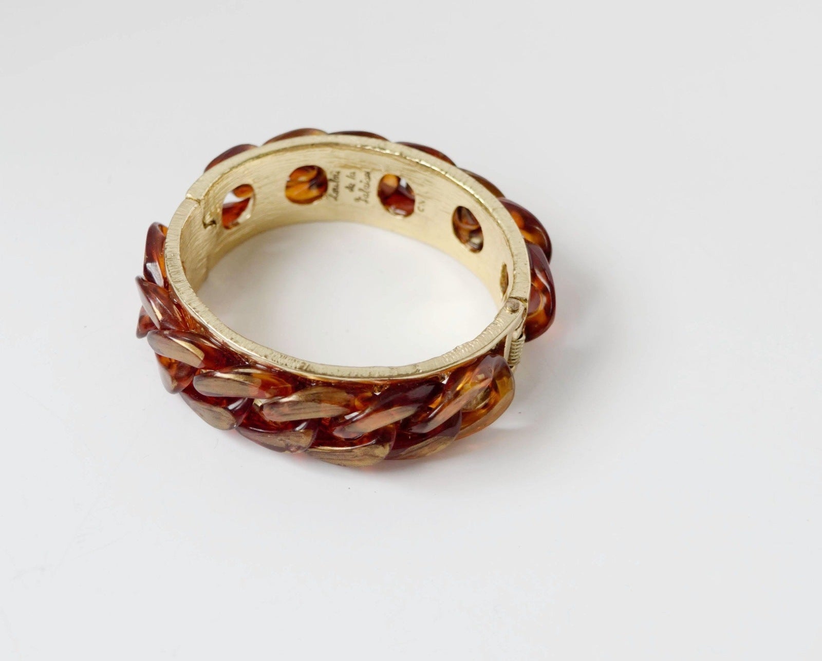 Lou Lou De La Falaise Chain Bangle Bracelet Vintage Jewelry