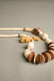 Ethnic Handmade Vintage Jewelry Wooden Beads Necklace Animal Figural