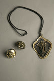 Handcrafted Wild Elephant Jewelry Set - Necklace & Earrings: Artisanal Treasure from Ohio Art Fair