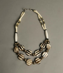 Ethnic Beaded Necklace Tribal Vintage Jewelry