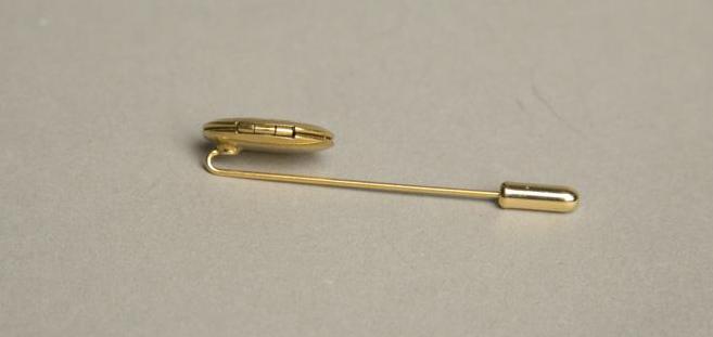 Hatpin Vintage Jewelry Rare Golden Locket Hat Pin
