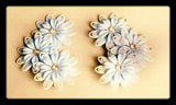 Flower Child Fabulous Clip on Earrings Vintage Plastic Jewelry