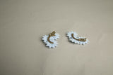 Flower Child Fabulous Clip on Earrings Vintage Plastic Jewelry