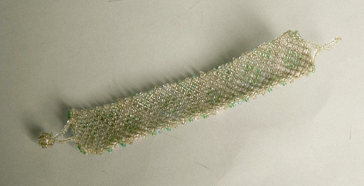 Dazzling Handmade Jewelry Heavy Beaded Bracelet Wonderful Craftsmanship