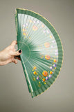 VINTAGE ARTISAN WOODEN FAN