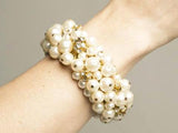 Cha Cha Beaded Bracelet Pearls Vintage Jewelry