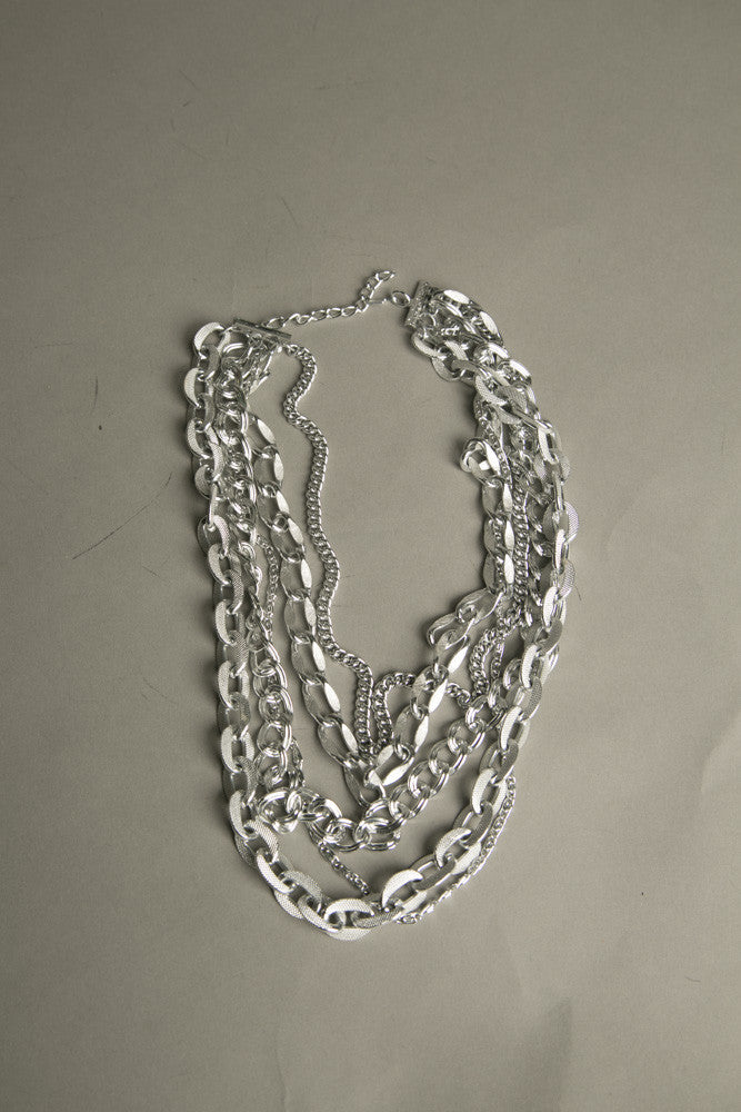 Silver Chain Link Necklace Vintage Jewelry made in Germany