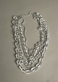 Silver Chain Link Necklace Vintage Jewelry made in Germany