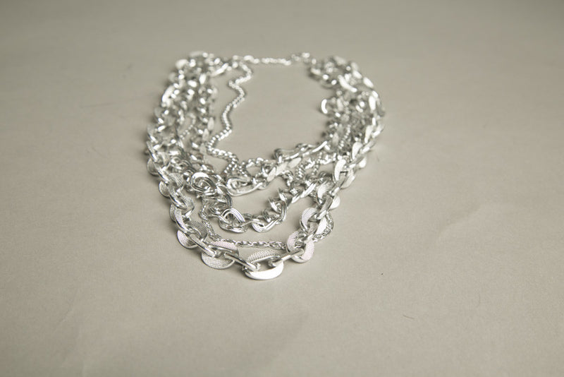 Silver Chain Link Necklace Vintage Jewelry made in Germany