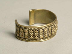 Brass Cuff Bracelet Ethnic Vintage Jewelry