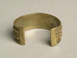 Brass Cuff Bracelet Ethnic Vintage Jewelry