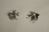 Whimsical Vintage Double Clips Fur Pin Set Fish Novelty Jewelry