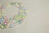 Multicolored Crystal Necklace Vintage Jewelry made in Western Germany