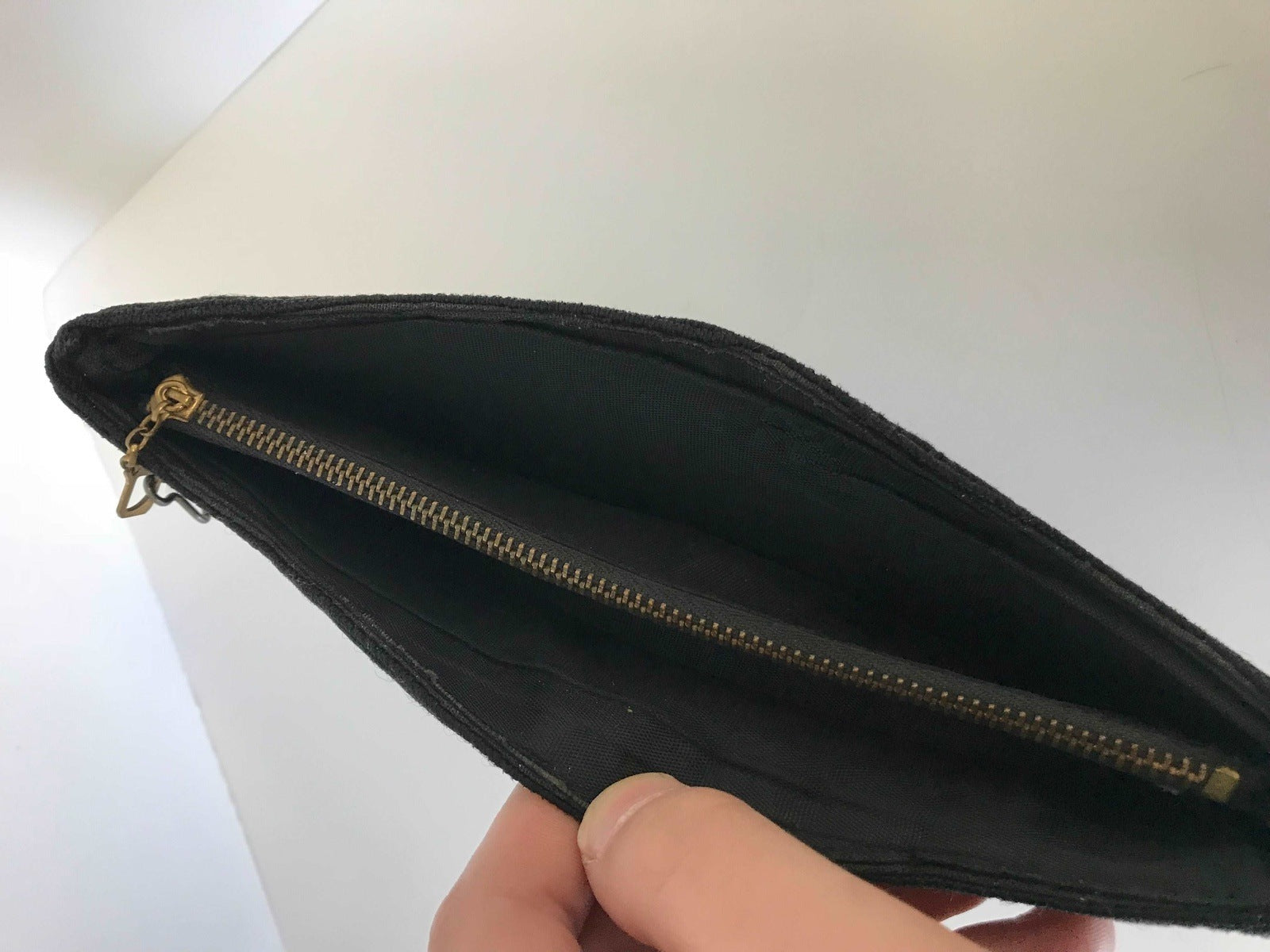 Black Yarn Coil Clutch Bag Vintage Accessories