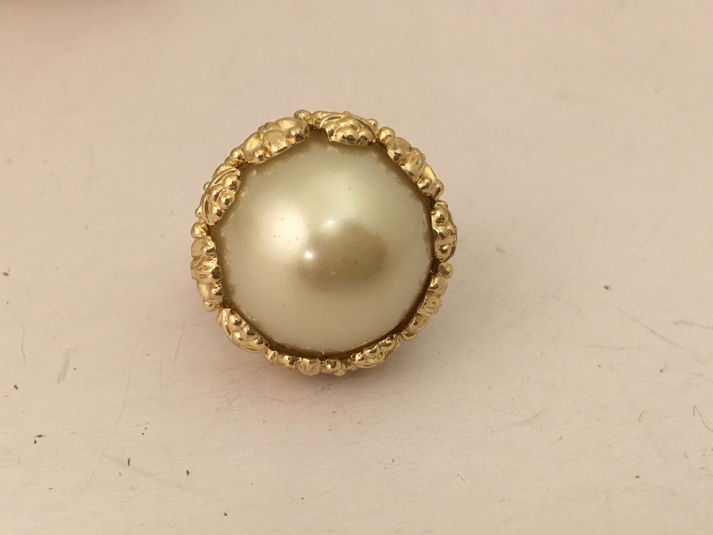 Big Pearl Cocktail Ring